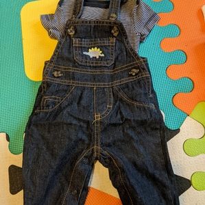 Newborn overalls and onesie